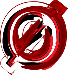 Zero Number Script vector image