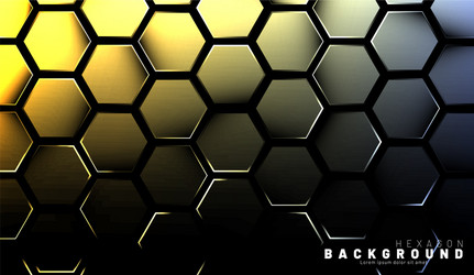 abstract hexagon gradient colorful light pattern vector image