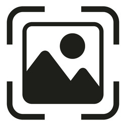 augmented reality scan control icon simple vector image