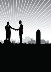 Business people teamwork Royalty Free Vector Image