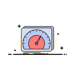 dashboard device speed test internet flat color vector image