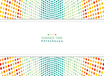 abstract summer of colorful mesh dots pattern vector image