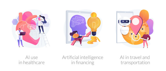 artificial intelligence implementation vector image