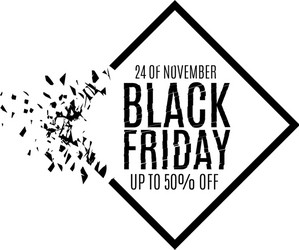 Black friday banner vector