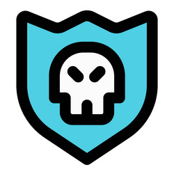bug software hacked the shield programming vector image