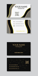 modern simple light business card template vector