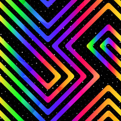 Rainbow wave seamless pattern Royalty Free Vector Image