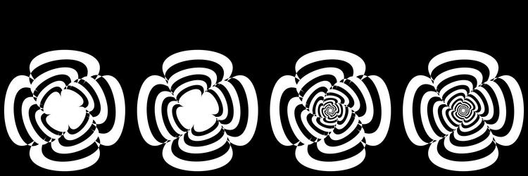 Abstract op-art element optical visual art vector