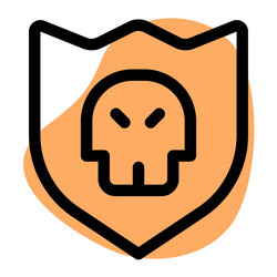 bug software hacked the shield programming vector image