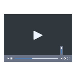 clean and modern video player is showing a loading vector image
