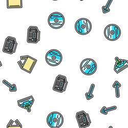 download file computer data seamless pattern vector image