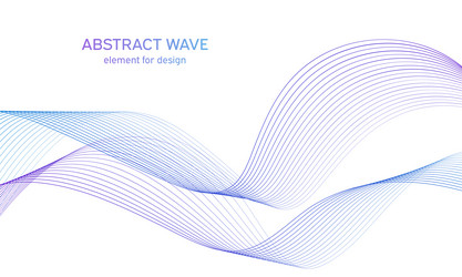 abstract colorful wave element for design vector image