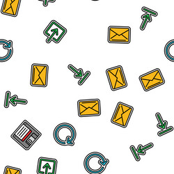 download file computer data seamless pattern vector image