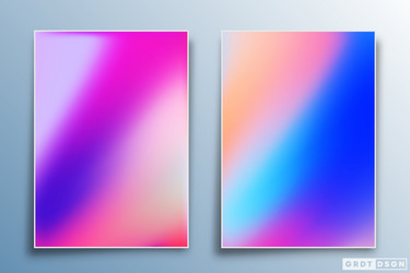 gradient texture design set for background vector image