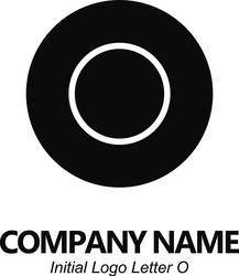 Initial letter o logo design template Royalty Free Vector