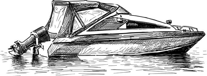 pleasure boat vector