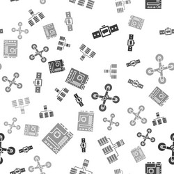 set smartwatch server data web hosting drone vector image