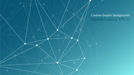 dot and lines connected abstract tech background vector image