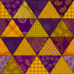 Patchwork Textile Pattern vector image