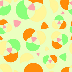 seamless repeating pattern circles vector image