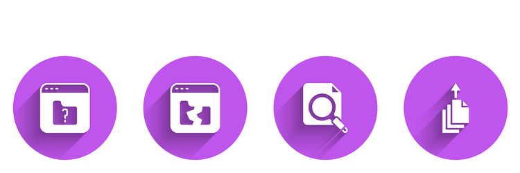 set file missing broken search concept vector image
