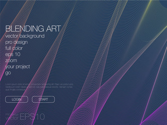 abstract blend background template for web site vector image