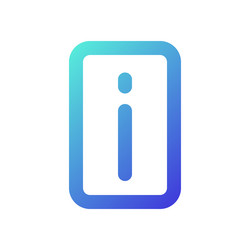 Information pixel perfect gradient linear ui icon vector