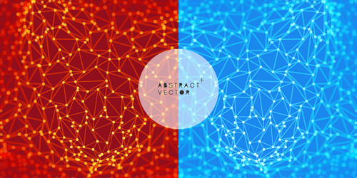 Lattice structure science technology 3d grid vector
