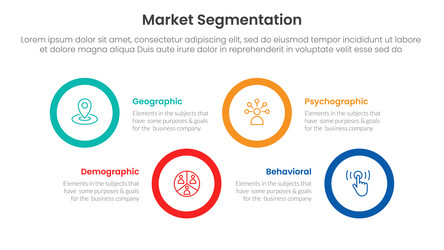 market segmentation framework analysis vector image