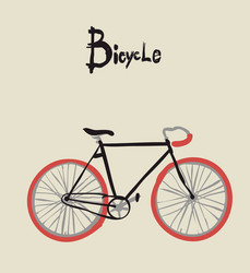 Vintage Bicycle Illustration Vector Image
