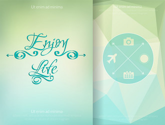 triangle and blured abstract background vector image