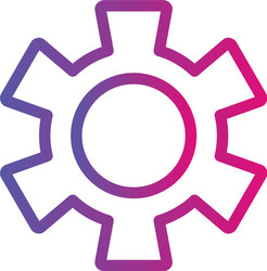 Gradient configure icon with white background vector