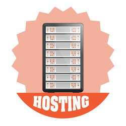 web hosting design vector image