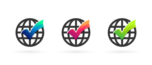 web icon with checklist sign vector image