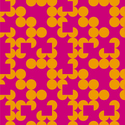 irregular circle grid seamless pattern vector image