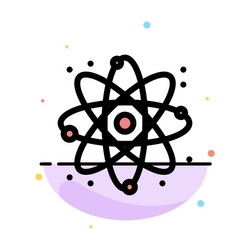 physics react science abstract flat color icon vector image
