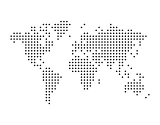 Crimea abstract schematic map from the black dots Vector Image