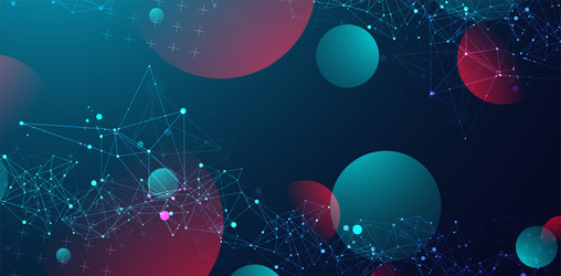 abstract polygonal background with connecting vector image