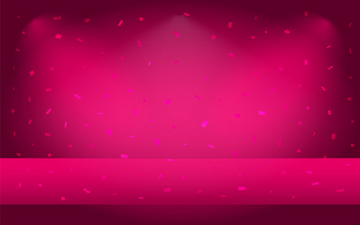 Empty abstract mock up 3d stage studio background vector