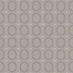 retro pattern with oval shapes in 1950s style vector image