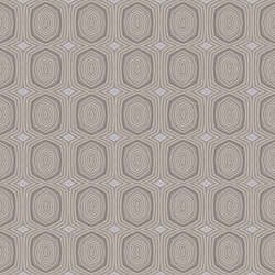 retro pattern with oval shapes in 1950s style vector