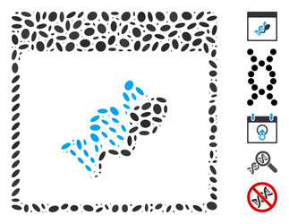 dot mosaic sperm dna replication calendar page vector