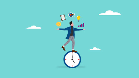 Multiple project handling with time management vector