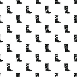 rubber boot pattern simple style vector image