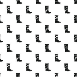 Rubber boot pattern simple style vector