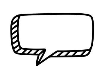 chat speech bubble message text cloud shape vector image