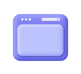 purple website page browser window with tab vector image