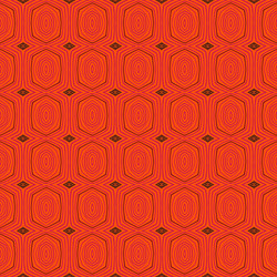 retro pattern with oval shapes in 1950s style vector image