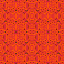 retro pattern with oval shapes in 1950s style vector