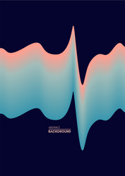 abstract wavy background dynamic effect vector image
